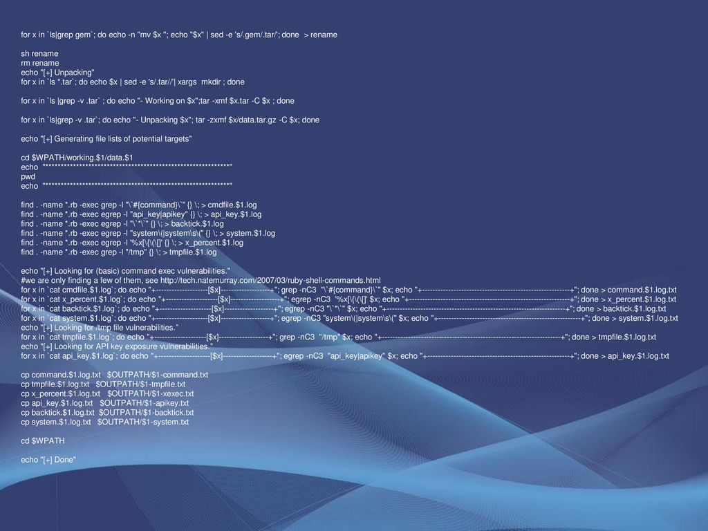 Mining ruby gem vulnerabilities for fun and no profit larry w ppt